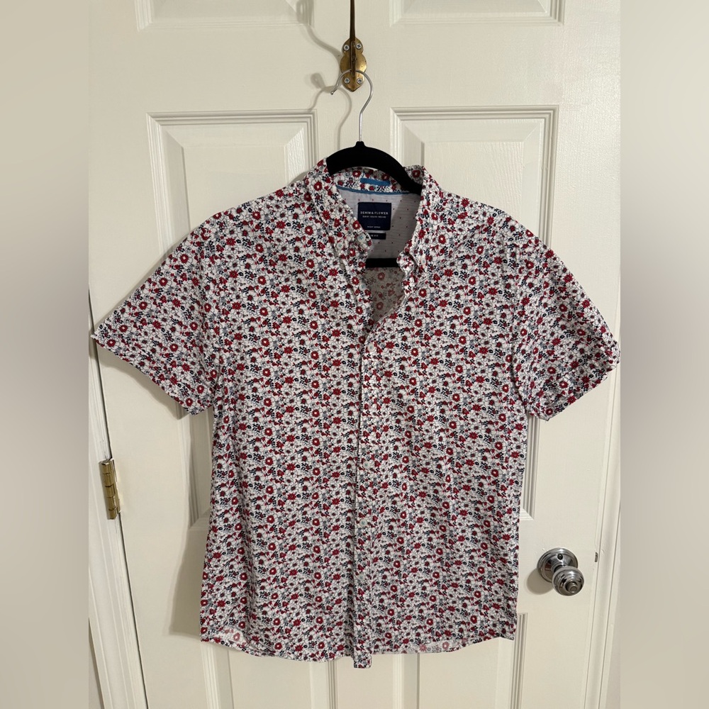 Denim & Flower Floral Button-Up Shirt - Size M